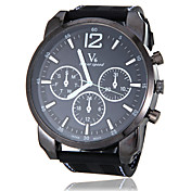 Montre de sport de course grand cadran de la bande de silicone des hommes