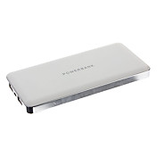 12800mAh Multi-Output Power Bank External Battery White for iPhone/iPad/Samsung/Mobile Devices