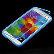 Solid Color with Touch Screen Full Body Case for Samsung Galaxy S5 I9600 (Assorted Color)