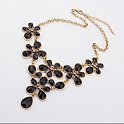 European Vintage Flower Statement Necklace(1 pc)