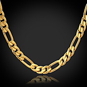 18K Gold Filled Figaro Chain For Men 4Mm,22 Inches (46Cm) 