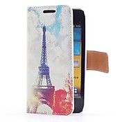 Eiffel Housse en cuir de style de serviette avec fente pour carte et stand pour i9070 Galaxy S Advance    