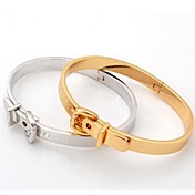 U7® Fancy Vintage Cuff Bangle Jewelry Gift for Women or Men 18K Real Gold Platinum Plated Bracelet  