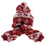Polaires Combinaisons flocons de neige __gVirt_NP_NN_NNPS<__ modèle chaud avec Hoodie pour Animaux Chiens (couleurs assorties, tailles)