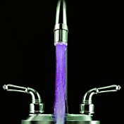 Battery-Free Seven Changing Color RGB LED Faucet Light