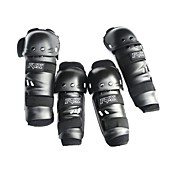 4pcs/pair VTT Bike Moto Motocross Off-Road genou + coudières Protecteurs noir réglable