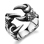 Fashion Wolf's Paw Personality Forward Stainless Steel Men's Ring (1 Pcs)