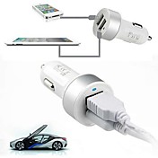 Universal  Dual 2 Port USB Car Charger Adapter For iphone ipad HTC Samsung (Assorted Colors) 