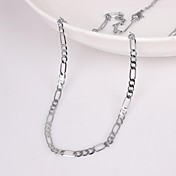 [XmasSale]baoguang®unisex 4mm argent collier de chaîne n ° 105