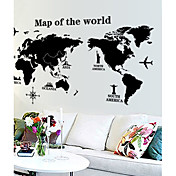 World Map Pattern Wall Sticker(1PCS)