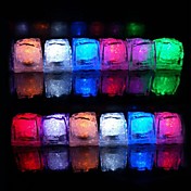 12pcs Color Changing Ice Cubes LED light Party Wedding Christmas Bar Restaurant