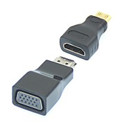 2 in 1 1080P Mini HDMI/HDMI to VGA Video Converter Adapter