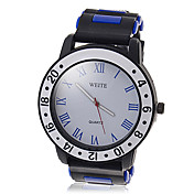 Sport Style Hommes Dial bande de silicone montre bracelet à quartz analogique