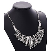 Lureme®Fashion&Vintage Style Metallic Deadwood Statement Necklace