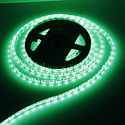 Imperméable à l'eau 5M 60W 60x5050SMD 3000-3600LM bande de lumière LED vert clair (DC12V)