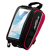 sac châssis de téléphone mzyrh 5,5 pouces noir et rouge avec PVC transparent écran touchable