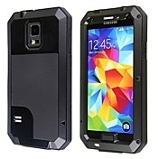 Redpepper Aluminum Alloy Gorilla Glass Waterproof Shockproof Case for Samsung Galaxy S5 - Black 