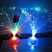 Coway A Rose Bottle of Optical Fiber Flower Colorful LED Night Light(Random Color)