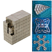 5mm Cube 216PCS magnétique avec boîte-cadeau (Argent)