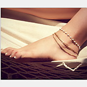 Shixin® Fashion Pearl Golden Shinning Anklet(1 Pc)