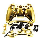 Replacement Housing Case Cover for XBOX 360 Wireless Controller Golden