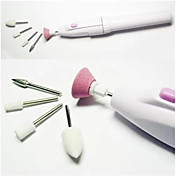 Battery Electric Nail Art Grooming Gel Acrylic Tip Tool with 5 Drills(Random Color)