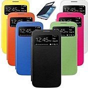 Smart Wake View PU Leather Case for Samsung S4 Mini 9190 (Assorted Colors)