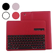 Cas sans fil Bluetooth de couverture de cuir de clavier de protection amovible pour iPad 2/3/4 (couleurs assorties)