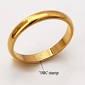 U7® High Quality 18K Chunky Gold Filled Rings for Women Men Classic Simple Style with 18K Stamp