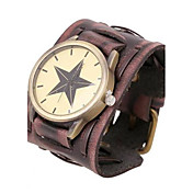 Men's Personalized Retro Leather Bracelet Watch