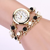 Women's Round Dial Geneva Jewelry Chain Band Quartz Bracelet Crystal Watch