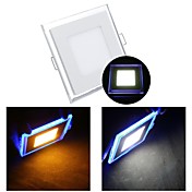 10W 650LM 3000-6500K Warm White Light and Cold White Light LED Panel Lights Blue Light(AC 85-265V)