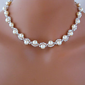 Shixin® Classic Beautiful Wedding White Pearl Necklace(1 Pc)