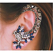 European Diamond  Parrot  Silver Alloy Ear Cuffs(Blue) (1 Pc)