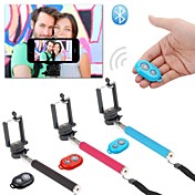 Extendable Self Handheld Monopod + Wireless Bluetooth Remote Shutter Control for IOS Android Phones