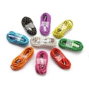 3m foudre 8 broches vers USB tressé coloré câble de chargement de données de synchronisation pour iPhone 6 iphone 6 plus iphone 5 / 5c / 5s