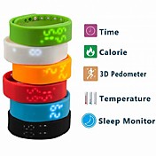 Men's Watch Sports Multifunctional USB Digital Pedometer Calorie Counter Temperature  Measurement