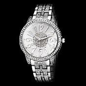 coquine montre-bracelet à quartz de bande d'acier cadran de diamant numérique des femmes (couleurs assorties)