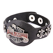 style punk bracelet en cuir Crowe en alliage de griffe (1 pc)