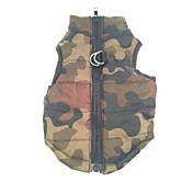 Warm Camouflage Style Cotton-Padded Vest for Pets Dogs (Assorted Sizes)