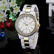 Women's Watch Fashion Diamante Gold Dial 