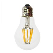 ON E26/E27 7 W 6 COB 700 LM Warm White A Decorative LED Filament Lamps AC 220-240 V