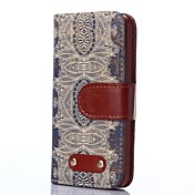 design décoratif caractère de forme de peau de bœuf étui en cuir PU rétro pour iphone5 / 5s