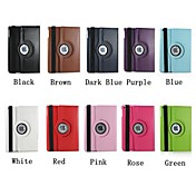 Rotating Full Body Leather Case with Stand for iPad Air (Assorted Colors)