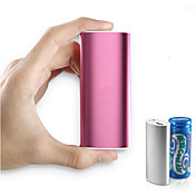 6000mAh Aluminum Cylinder Shaped External Battery  for iPhone 6/5/5S  Samsung S4/5 HTC LG and Others Mobile Devices