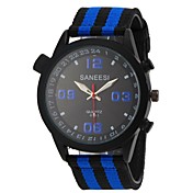 Men's Sport Design Fabric Band Quartz Wrist Watch(Assorted Colors)