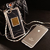 DiY Perfume Bottle with Rhinestone Pattern Silicone Soft Case for iPhone 6 Plus  (Assorted Color)