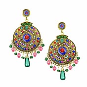 (1 Pair)Bohemia Style Classical Colourful  Drop Earrings