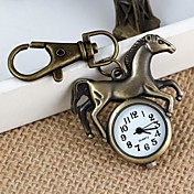 unisexe montres rétro porte-clés modèle de cheval de course analogique alliage de quartz (1pc)