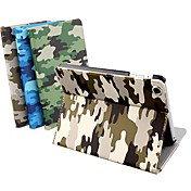 dsd® souper de luxe glissement auto sommeil / réveil camouflage cuir PU plein de cas de corps pour l'ipad 2/3/4 (couleurs assorties)